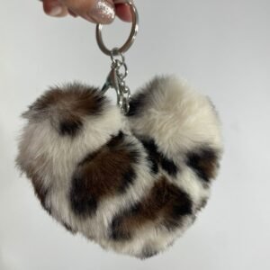 Llavero Corazón Animal Print